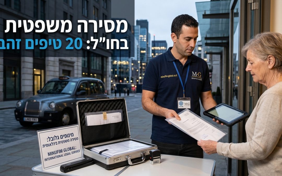 המדריך המקיף לביצוע מסירה משפטית בחו"ל: 20 טיפים זהב מבית minufim-global.co.il